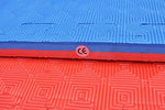 Tatamis 2,5 cm bleu/rouge motif rhombique – vue produit 2