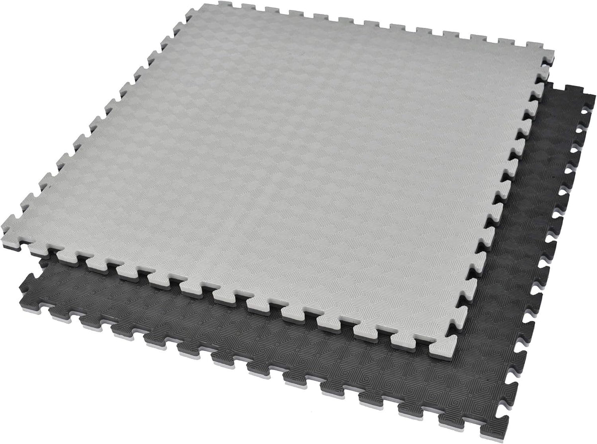 Tatamis 2,5 cm gris/noir motif rhombique – vue produit 4