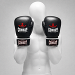 Gants de boxe Thunder portés dans le bon sens par un mannequin blanc sans visage