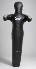 Mannequin de MMA Combat noir vu de dos en studio