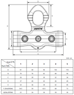 Plastron Zemita (paire) – vue produit 4