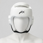 Casque de taekwondo JK porté par un mannequin blanc sans visage