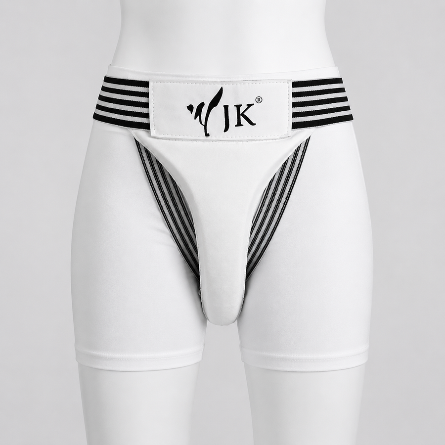 Coquille de protection fille JK portée par un mannequin blanc