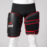Cuissardes de boxe Combat portées par un mannequin blanc