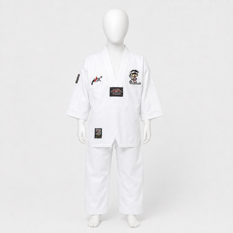 Dobok G3 enfant JK sur mannequin sans visage
